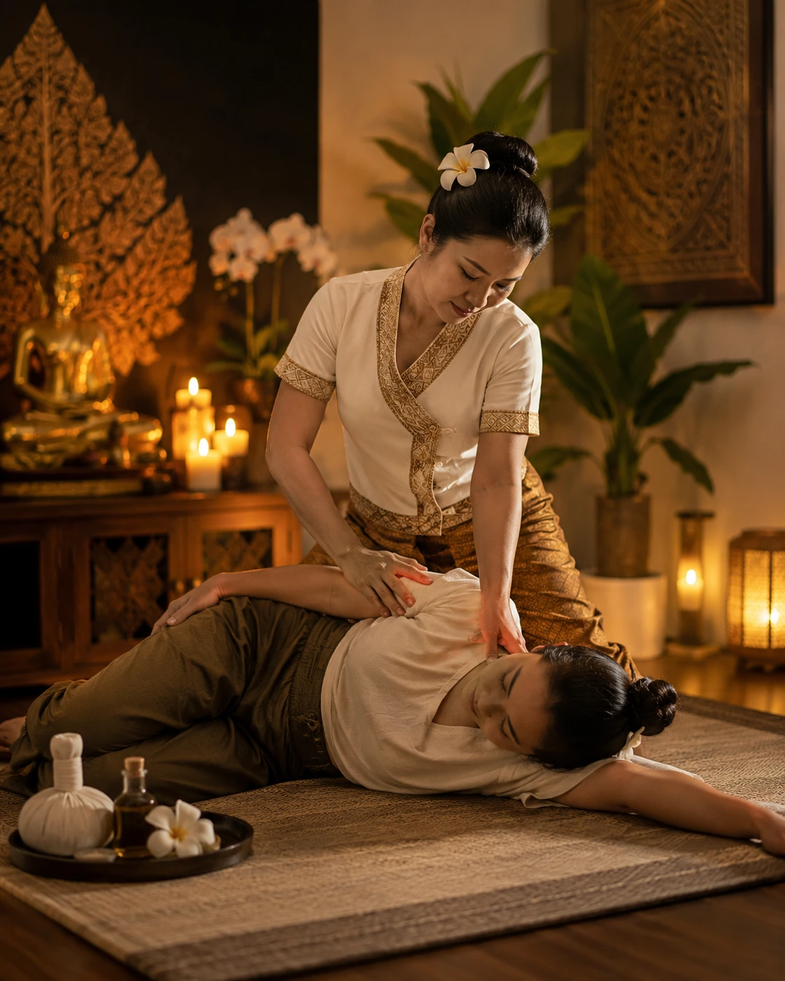 Traditionelle Thaimassage Behandlung